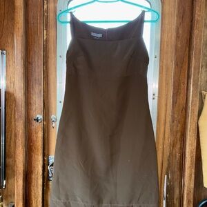 Strapless Brown Cocktail Dress